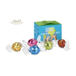 Geschenkartikel: Lindt süßes Danke, Pralinenschachtel mit Globus, 5 Lindorkugeln Geschenkartikel: Lindt süßes Danke, Pralinenschachtel mit Globus, 5 Lindorkugeln