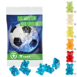 Unifarbene Premium-Bärchen, 15 g im kompostierbaren Tütchen Unifarbene Premium-Bärchen, 15 g im kompostierbaren Tütchen