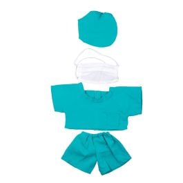 bedruckbare Mode für Kuscheltiere mbw® OP-Kleidung - türkis - s bedruckbare Mode für Kuscheltiere mbw® OP-Kleidung - türkis - s