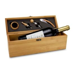Geschenkset / Präsenteset: Wein in Bambuskiste Geschenkset / Präsenteset: Wein in Bambuskiste