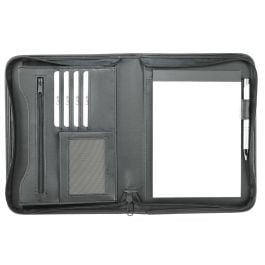 Schreibmappe A5 mit RV in schwarz, Lederähnliches Felina Material Schreibmappe A5 mit RV in schwarz, Lederähnliches Felina Material