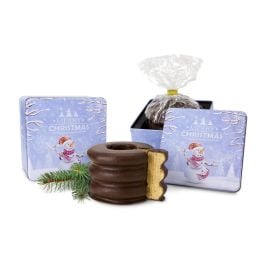 Geschenkset / Präsenteset: Baumkuchen in Weihnachtsdose Geschenkset / Präsenteset: Baumkuchen in Weihnachtsdose