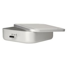 Vorratsdose 'Quadrado', large in silber