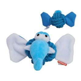 Spielzeug für Tiere MiniFeet® Hundespielzeug Knotentier Elefant in blau Spielzeug für Tiere MiniFeet® Hundespielzeug Knotentier Elefant in blau