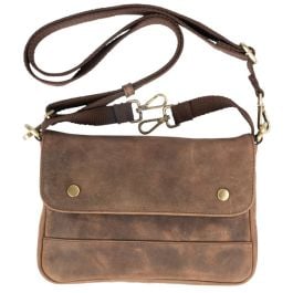 Lenkertasche in espresso, Vintage Rindleder Lenkertasche in espresso, Vintage Rindleder