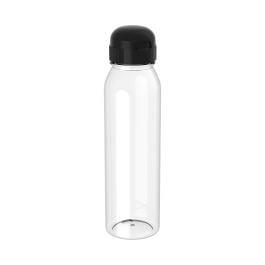 Trinkflasche Active 'Sports', 650 ml - transparent/schwarz