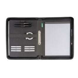 Ringbuch A4 in schwarz, Recycling PET Ringbuch A4 in schwarz, Recycling PET
