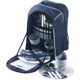 Picknick-Rucksack aus Polyester Neo in blau, Standardoption Picknick-Rucksack aus Polyester Neo in blau, Standardoption