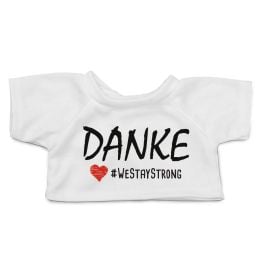 bedruckbare Mode für Kuscheltiere mbw® DANKE! - weiß - m