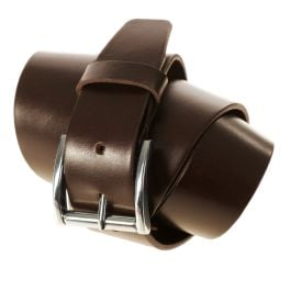 Gürtel in dunkelbraun, Rindleder Gürtel in dunkelbraun, Rindleder