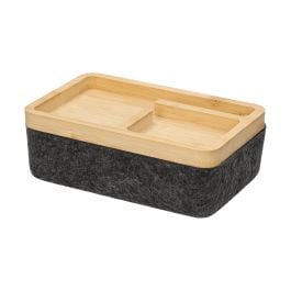 Filz-Aufbewahrungsbox 'Reva' - grau