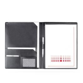 Schreibmappe A4 in schwarz, Rindleder Schreibmappe A4 in schwarz, Rindleder