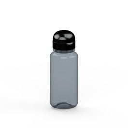 Trinkflasche 'Sports', 400 ml, recycled PET - grau/schwarz