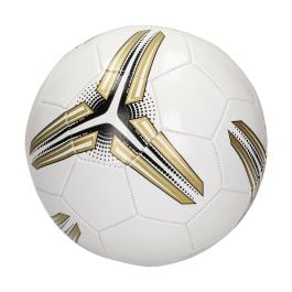 Fußball 'Match' in weiß/gold
