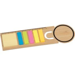 Bambus Lesezeichen mit Haftnotizen VIKTORIA - beige Bambus Lesezeichen mit Haftnotizen VIKTORIA - beige